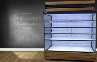 یخچال پرده هوا روباز فروشگاهی (2 متری)